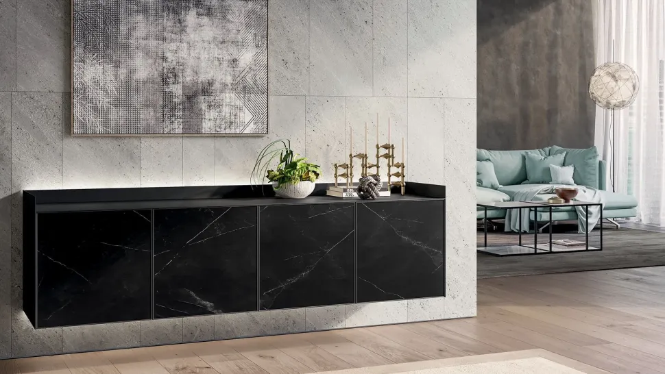 Mobile soggiorno modello Slim air di Dall'agnese a PREZZI OUTLET