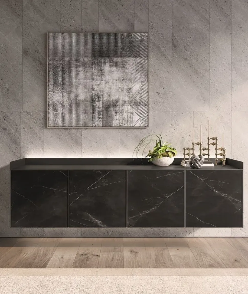 Mobile soggiorno modello Slim air di Dall'agnese a PREZZI OUTLET