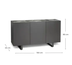 Mobile soggiorno modello Pegaso di Stones a prezzo Outlet