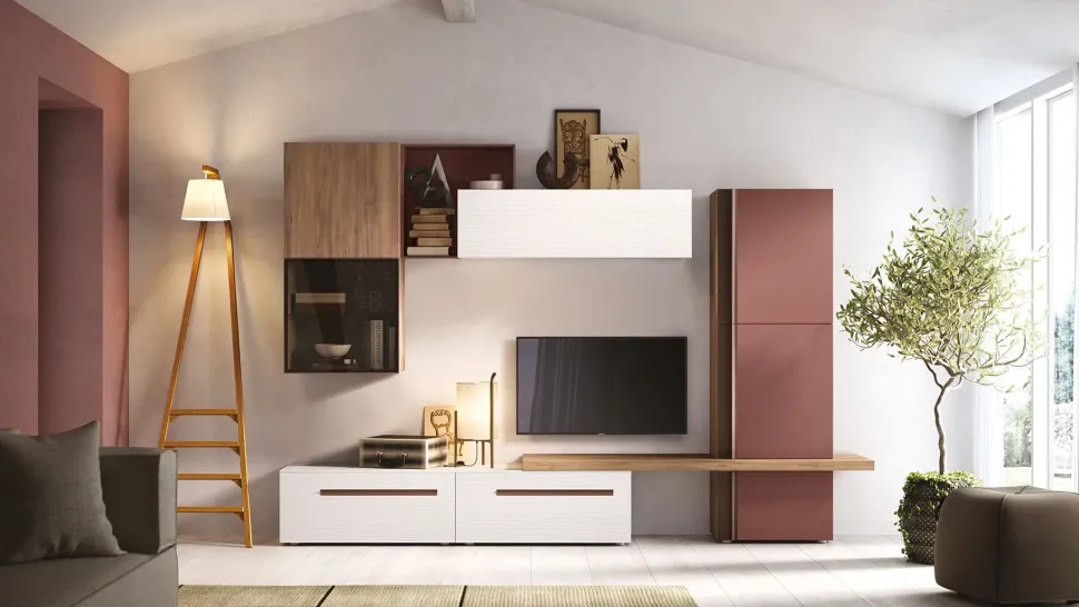 Mobile soggiorno modello Abaco 6 di Gierre mobili scontato -40%