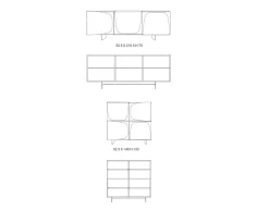 Mobile soggiorno modello Trilogy di Ozzio a prezzo scontato