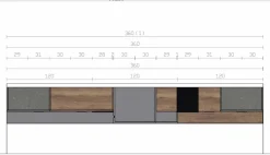 Mobile soggiorno modello Soggiorno mito 5.0 di Imab group a PREZZI OUTLET