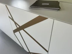 Mobile soggiorno modello Bassorilievo 35 bronzo graffiato di Voltan a PREZZI OUTLET