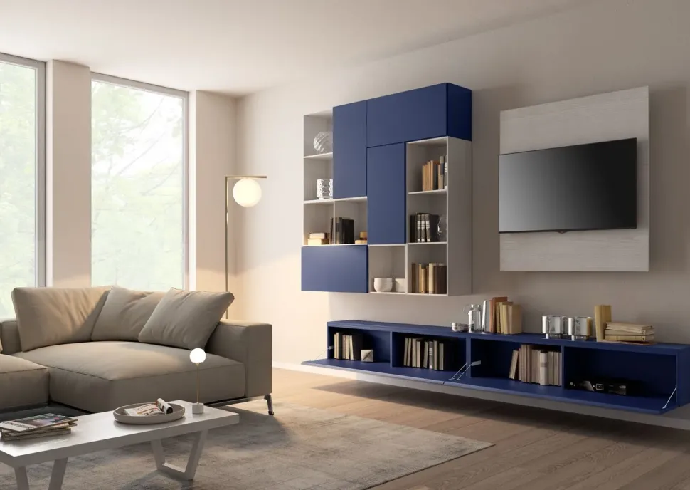 Mobile soggiorno modello Living 572 di Giessegi a PREZZI OUTLET