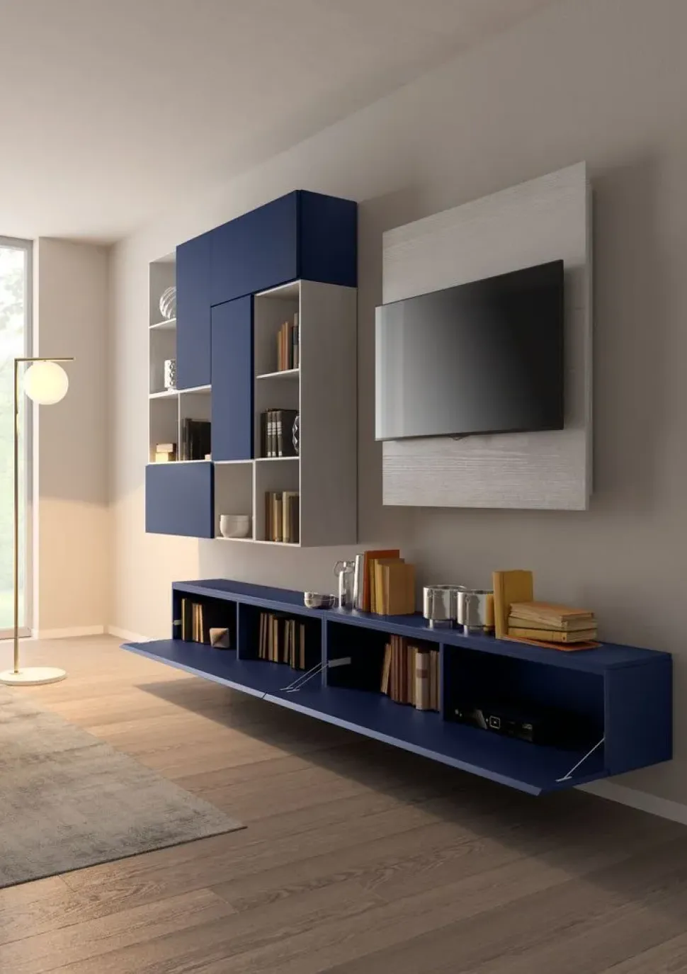 Mobile soggiorno modello Living 572 di Giessegi a PREZZI OUTLET