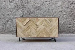 Mobile soggiorno modello Credenza rennes natural 3a di Outlet etnico a PREZZI OUTLET