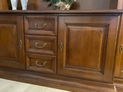 Mobile soggiorno modello Parete attrezzata classica edera  di Artigianale scontato -53%