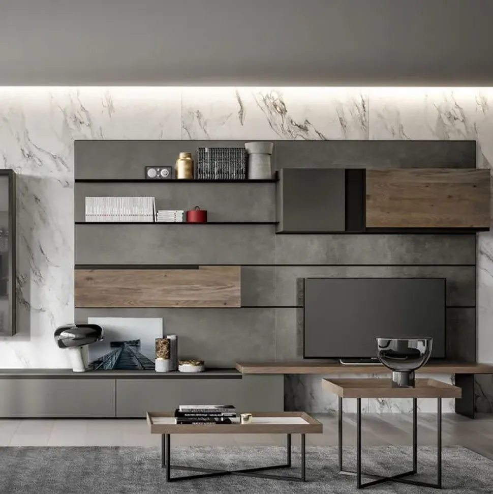 Mobile soggiorno modello Slim 08 di Dall'agnese scontato -33%