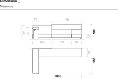 Mobile soggiorno modello Composizione soggiorno samara 006 di Santalucia a PREZZI OUTLET