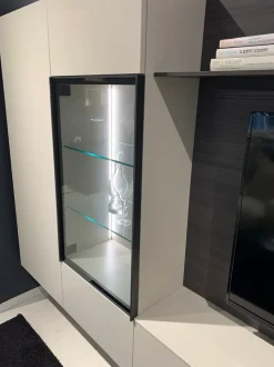 Mobile soggiorno modello Soggiorno vetrina brunito di Novamobili a PREZZI OUTLET