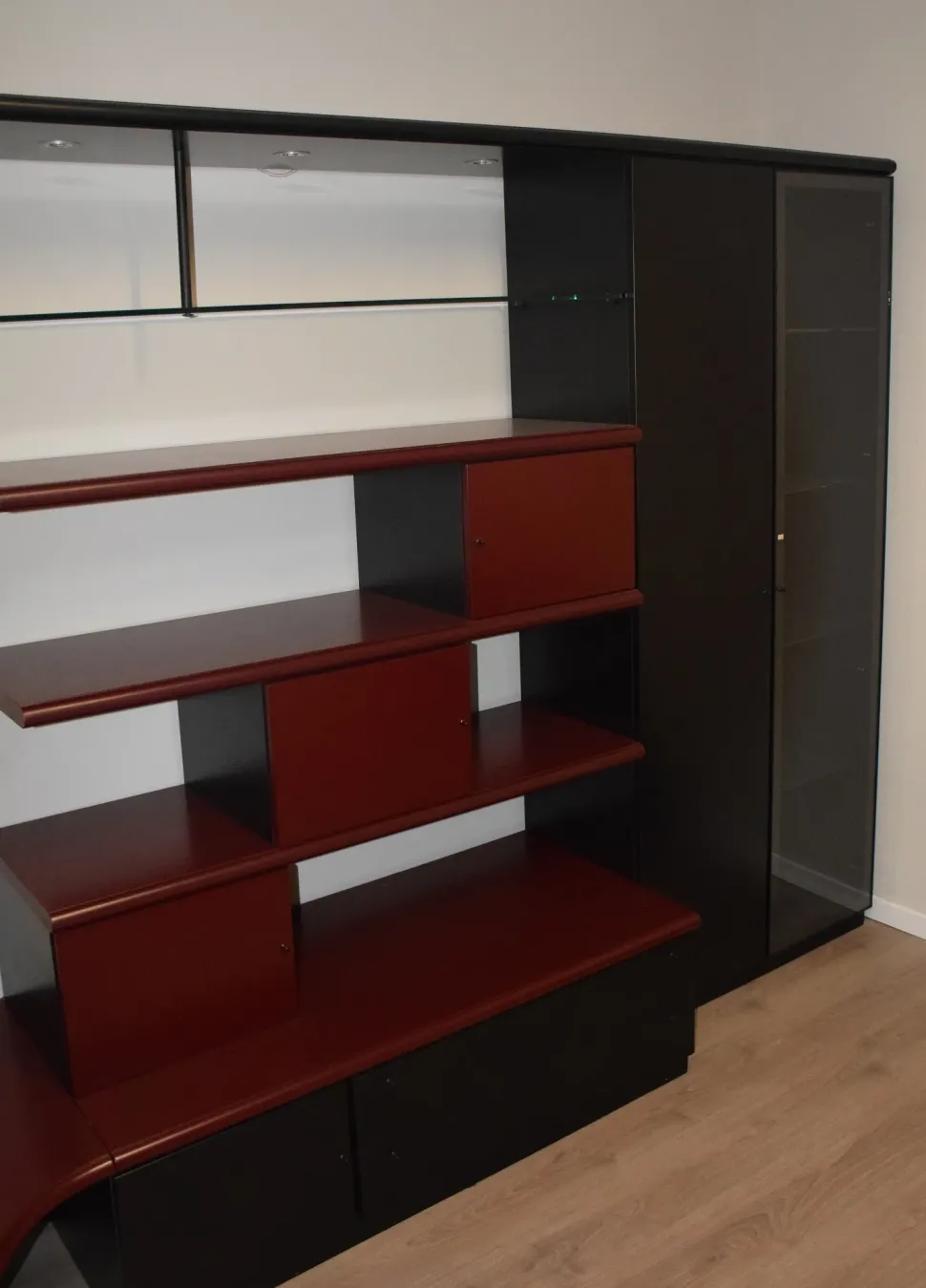 Mobile soggiorno modello Lorenzetti bordeaux di Sangiacomo a PREZZI OUTLET