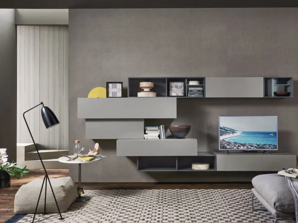 Mobile soggiorno modello L5c02 di Sangiacomo a PREZZI OUTLET