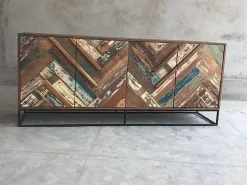 Mobile soggiorno modello Legno barche 4a di Outlet etnico in Offerta Outlet