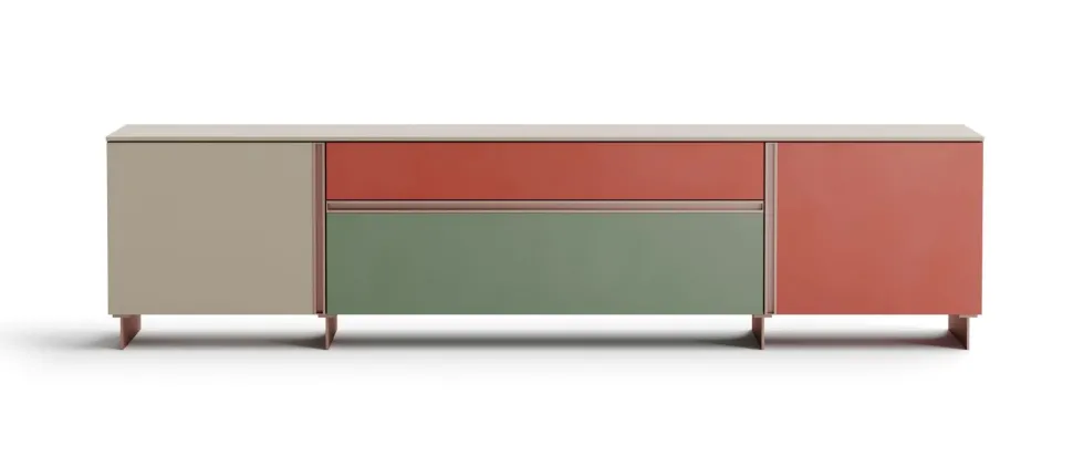 Mobile soggiorno modello Mondrian di Giessegi a PREZZI OUTLET