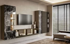 Mobile soggiorno modello Composizione horizon 1001 di Mobilgam a PREZZI OUTLET