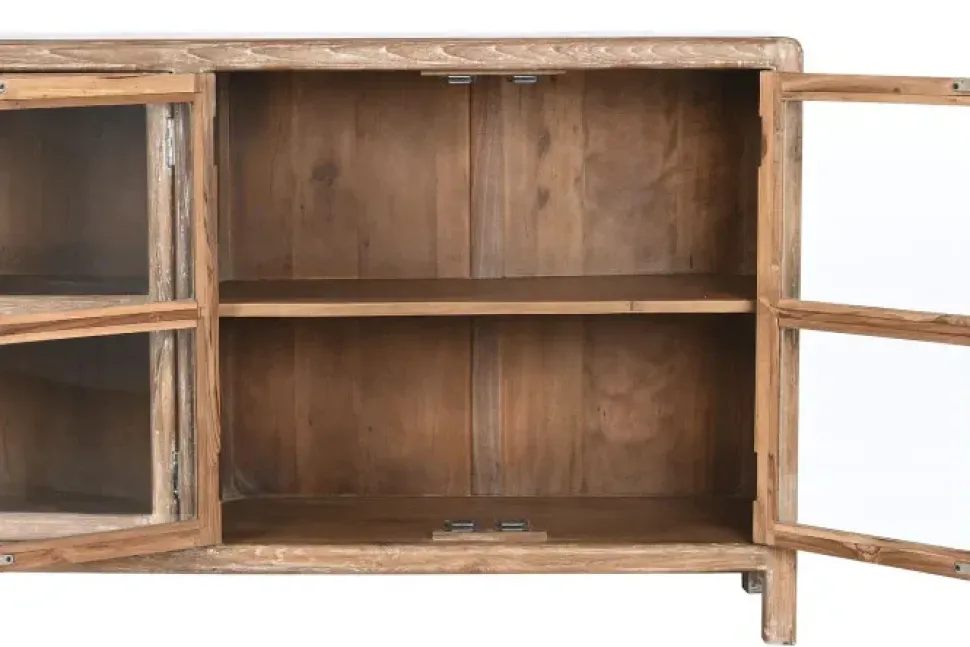 Mobile soggiorno modello Credenza cristallo 4a di Outlet etnico a prezzo Outlet