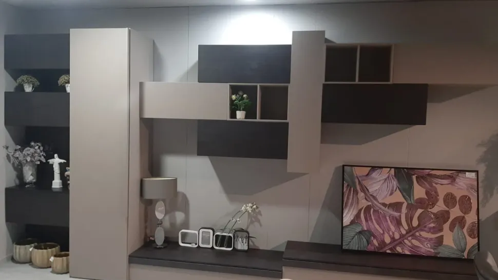 Mobile soggiorno modello Soggiorno + zona ingresso di Imab a PREZZI OUTLET