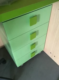 OFFERTA cameretta con MATERASSO MEMORY E RETE OMAGGIO mod GREEN di CUCINESTORE