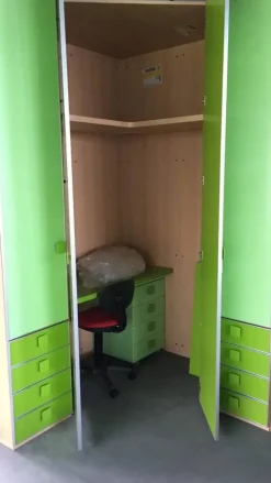 OFFERTA cameretta con MATERASSO MEMORY E RETE OMAGGIO mod GREEN di CUCINESTORE