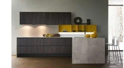 OFFERTA Cucina ad angolo con bancone LINEA di CUCINE STORE (340X215cm)