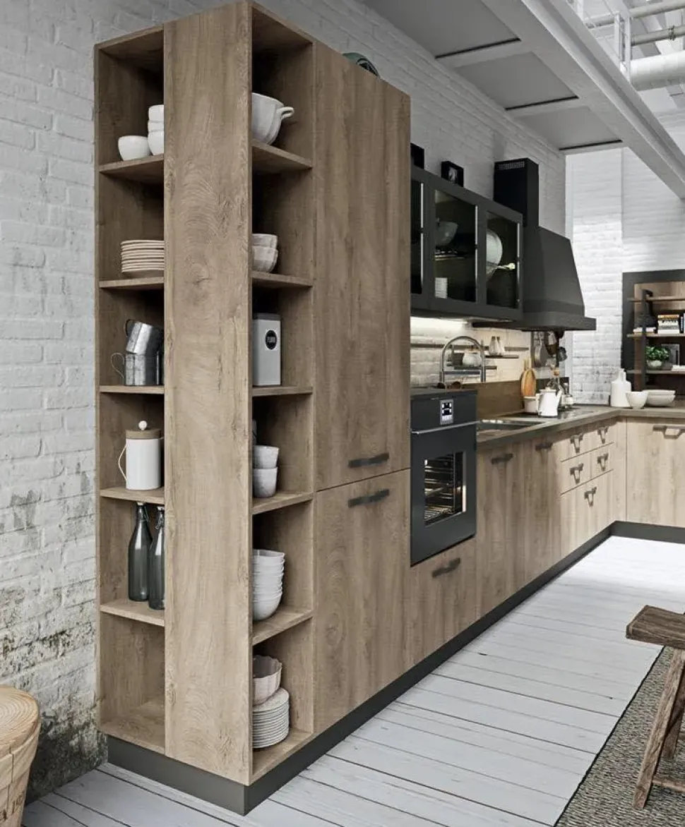 OFFERTA cucina con penisola e bancone CUCINE STORE (Misura 455x300cm)