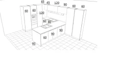 OFFERTA cucina mod VINTAGE di CUCINE STORE CON PENISOLA (250X430cm)