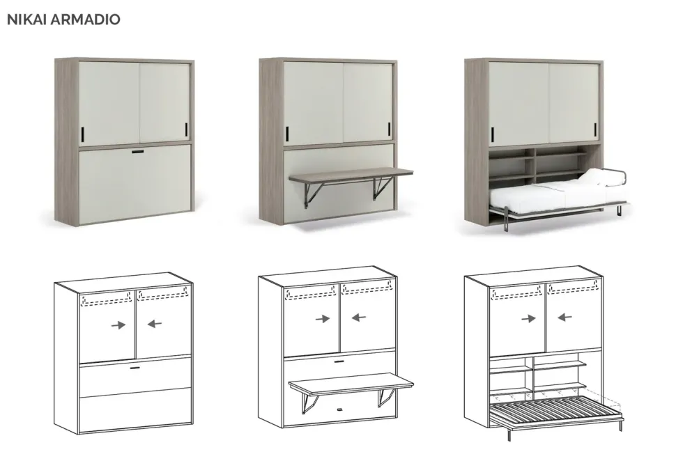 OFFERTA OUTLET: Cameretta Nikai + Armadio Clever