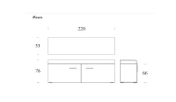 Offerta Outlet: Madia Goya in laccato opaco di Tonin Casa. Acquistala ora!