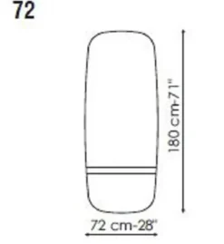 Offerta Outlet: Specchio Lake 72 di Bonaldo, design unico!