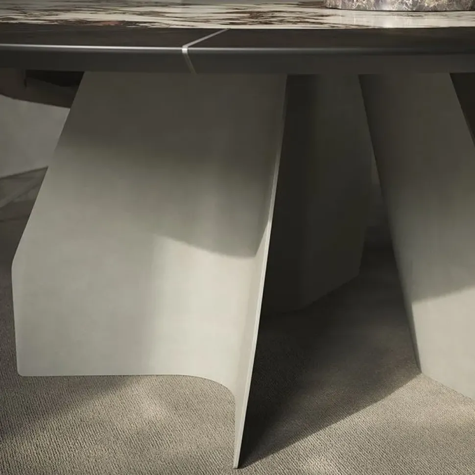 Offerta Outlet: Tavolo in legno rotondo Senator Ker-Wood Cattelan Italia.