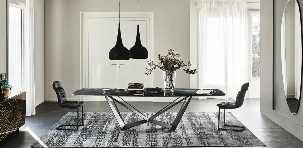 Offerta Outlet: Tavolo Skorpio Crystalart di Cattelan Italia