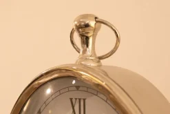 Oggettistica Artigianale Orologio da tavolo in acciaio lucido in OFFERTA OUTLET