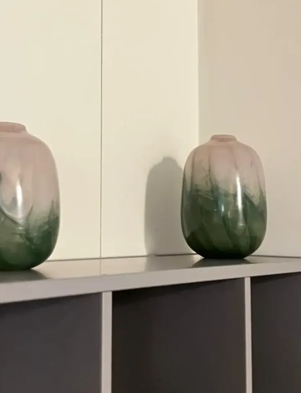 Oggettistica Artigianale Vaso sfumato in vetro grande in OFFERTA OUTLET!