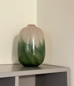 Oggettistica Artigianale Vaso sfumato in vetro grande in OFFERTA OUTLET!