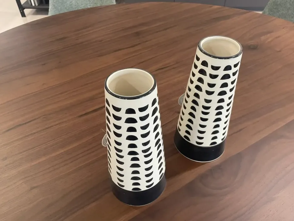 Oggettistica Coppia vasi in ceramica Akanto con uno SCONTO IMPERDIBILE