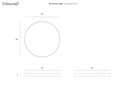 Oggettistica design modello Vassoio specchio e legno ethnicraft a prezzi scontati