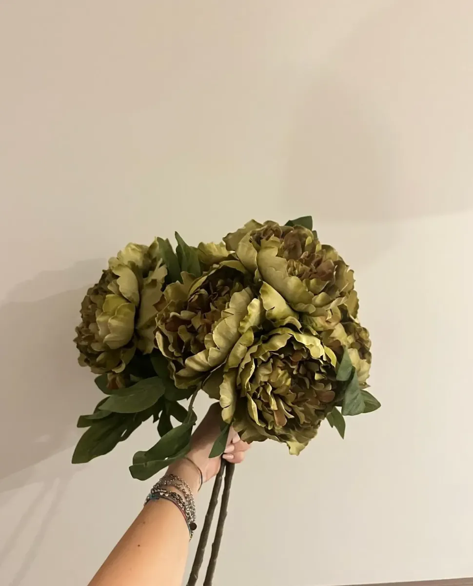 Oggettistica design modello Peonie fiori finti a prezzo conveniente