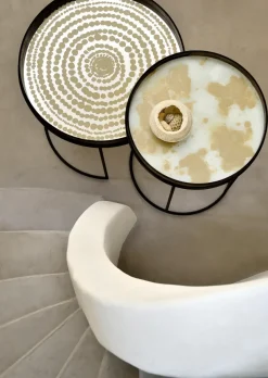 Oggettistica Vassoio in vetro e legno ethnicraft di Artigianale in offerta