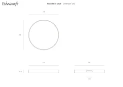 Oggettistica Vassoio in vetro e legno ethnicraft di Artigianale in offerta