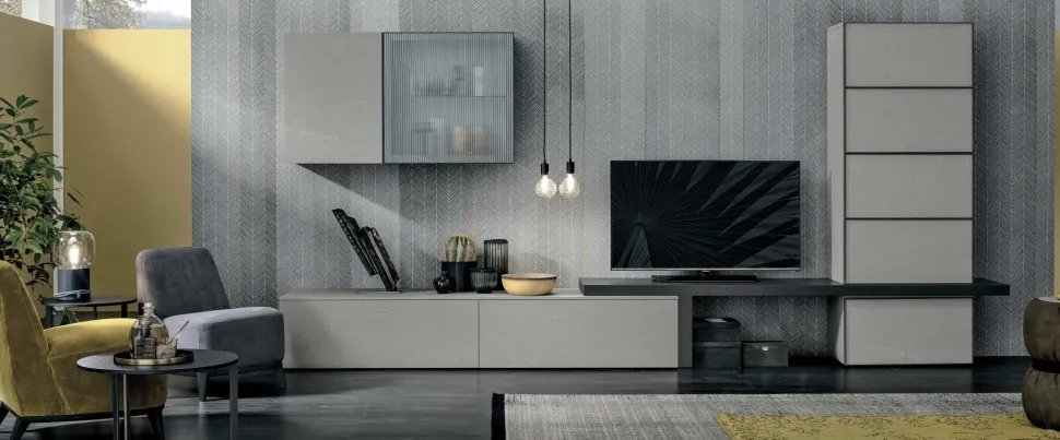 Parete attrezzata A126 3b salotti OFFERTA OUTLET