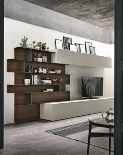 Parete attrezzata A062 Tomasella in stile moderno a prezzo ribassato