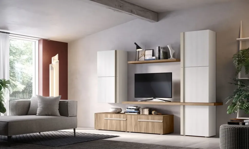 Parete attrezzata Collection abaco 01 Gierre mobili OFFERTA OUTLET