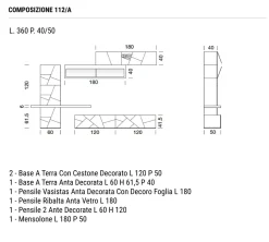 Parete attrezzata Collezione decor  di Modo 10 in OFFERTA OUTLET