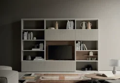 Parete attrezzata Composizione soggiorno aura 040 Santalucia in stile design a prezzo scontato