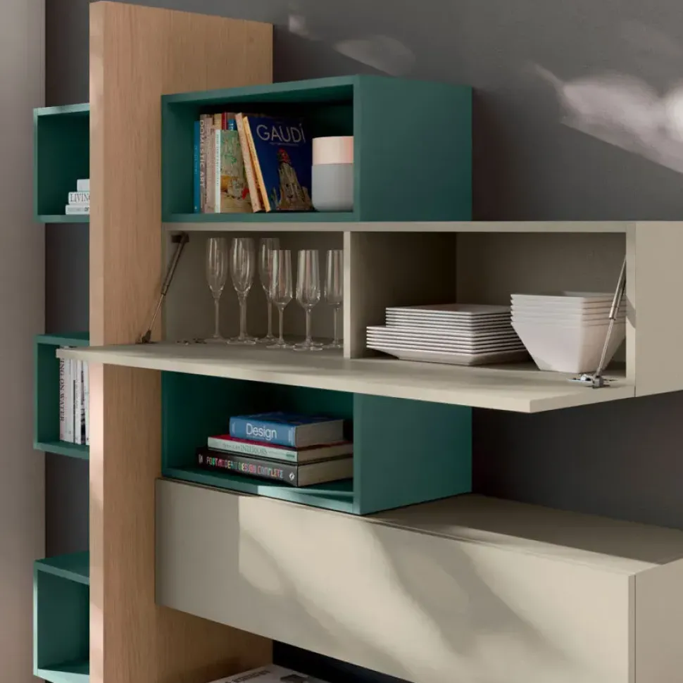 Parete attrezzata Day 08 di Orme scontata del 30%