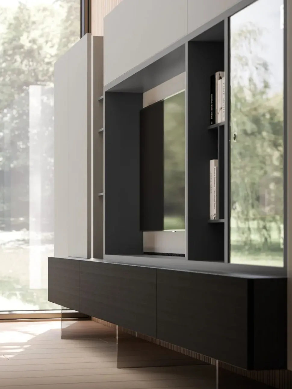 Parete attrezzata Day 13 Orme in stile design a prezzo ribassato