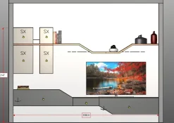 Parete attrezzata Day 04 Orme in stile design a prezzo scontato