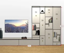 Parete attrezzata Day 20 Orme in stile moderna a prezzo ribassato