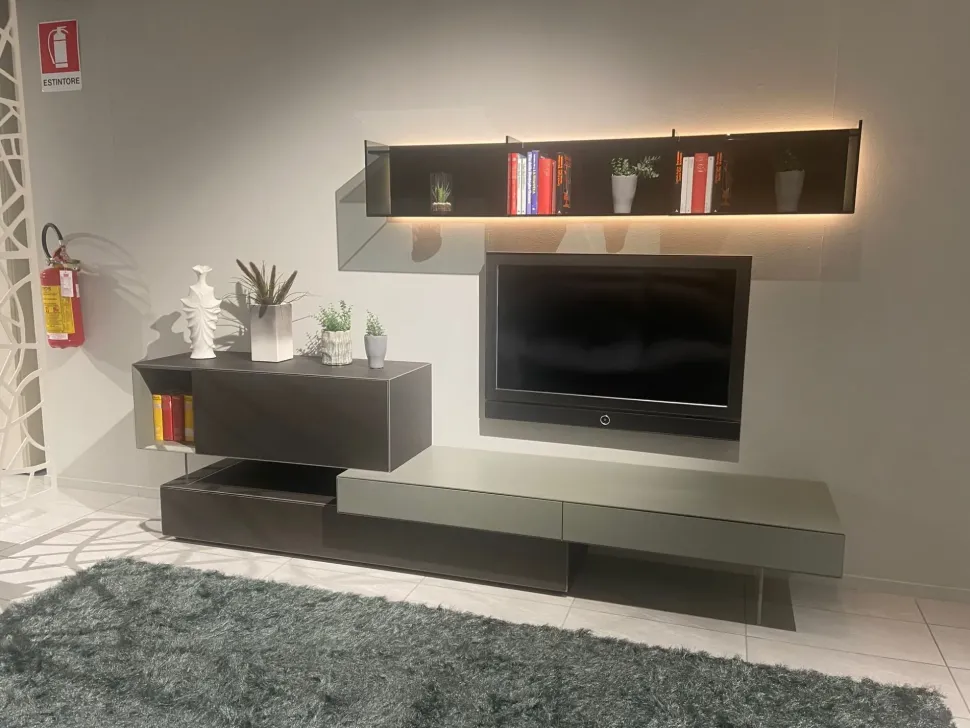 Parete attrezzata Domino di Sangiacomo in OFFERTA OUTLET