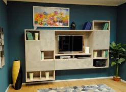 Parete attrezzata Edobra vetro Novamobili in stile moderna a prezzo scontato